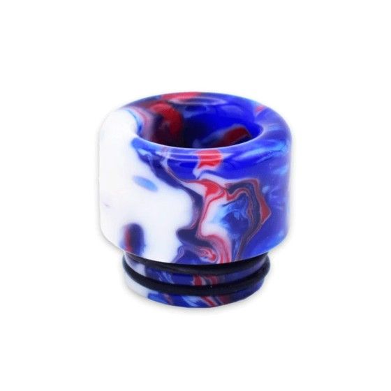 Drip Tip 810-Bleu-Blanc-Rouge-en-Résine-6