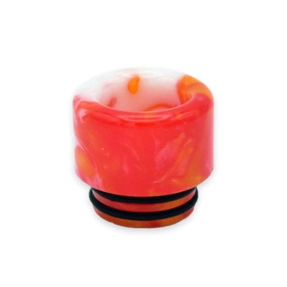 Drip-tip-810-Rouge-Orange-Blanc-en-Résine-3