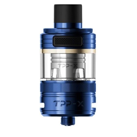 Discover the Blue Voopoo TPP X 5.5ml Clearomizer - Power in Style!