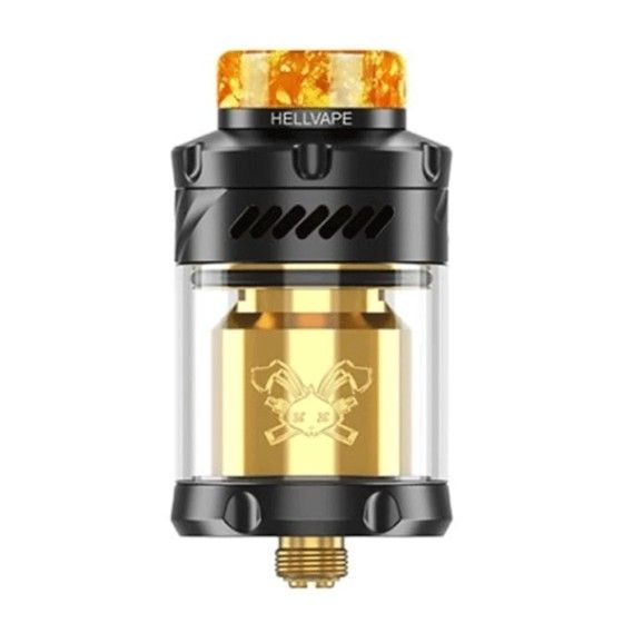 Dead Rabbit V3 RTA 6th Anniversary Hellvape - Unmatched performance, front view. Experience vaping excellence!