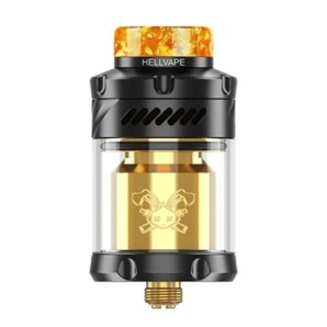 Dead Rabbit V3 RTA 6th Anniversary Hellvape - Unmatched performance, front view. Experience vaping excellence!