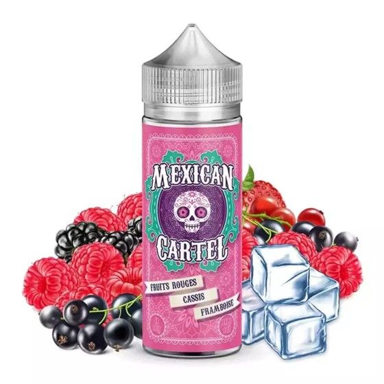 🍓🍇🍈 E-liquid Red Fruits Blackcurrant Raspberry 100ml Mexican Cartel