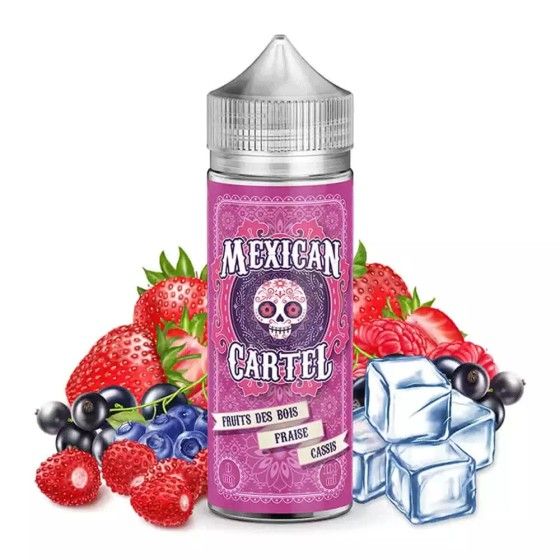 🍓🍇🍒 E-liquid Wild Berry Strawberry Blackcurrant 100ml Mexican Cartel