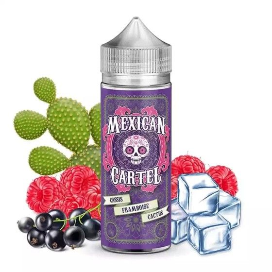 🌵🍇🍈 E-liquid Blackcurrant Raspberry Cactus 100ml Mexican Cartel