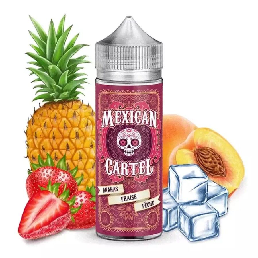 E-liquide Ananas Fraise Pêche 100ml  Mexican Cartel Mexican Cartel | 23,00 €