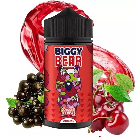 🍒🍇 E-liquid Blackcurrant Cherry 200ml Biggy Bear