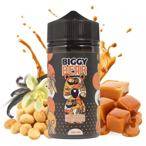 🌰🍬 E-liquid Macadamia Nut Brittle 200ml Biggy Bear