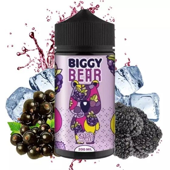 🍇🍈 E-liquide Cassis Mûre 200ml Biggy Bear