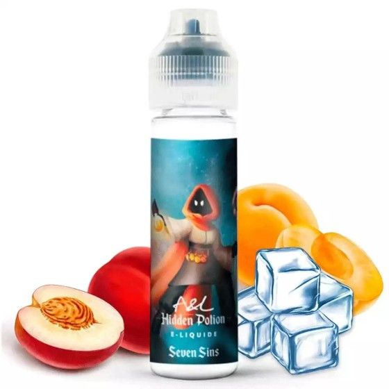 🍑🍏 E-liquid Seven Sins 50ml Hidden Potion by A&L