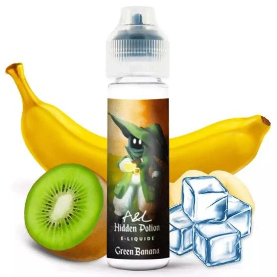 🍌🍏 E-liquid Green Banana 50ml Hidden Potion by A&L
