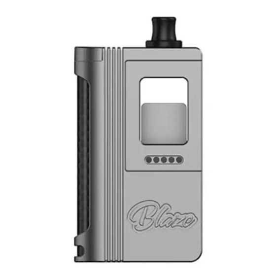 Rear view of the "Blaze AIO THC x Mikevapes Kit - Gun Metal Color" for a sophisticated vape.