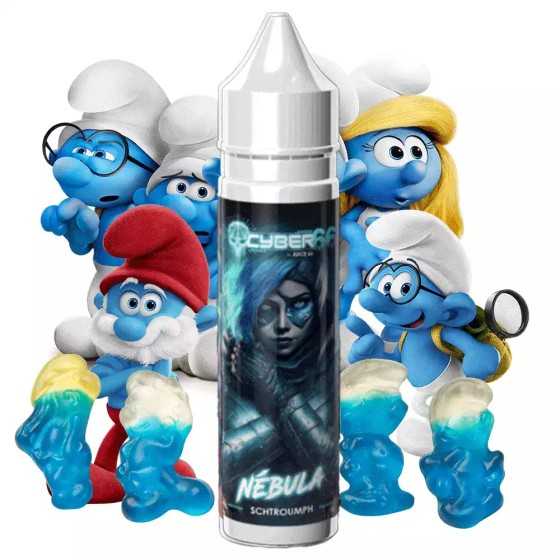 Taste the E-liquid Nebula 50ml Cyber 66 by Juice 66 🔵 with its unique Smurf candy flavor.