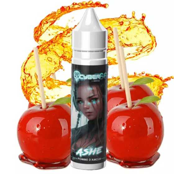 Experience the E-liquid Ashe 50ml Cyber 66 by Juice 66 🍏 with its delicious candy apple flavor.