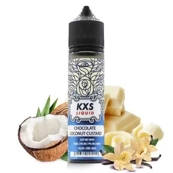 Chocolate Coconut Custard E-liquid 50ml KXS Liquid - creamy white chocolate and coconut