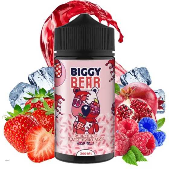 🍓 E-liquid Grenadine Framboise Fraise- Biggy Bear
Balanced fruity blend of grenadine, strawberry, and raspberry.