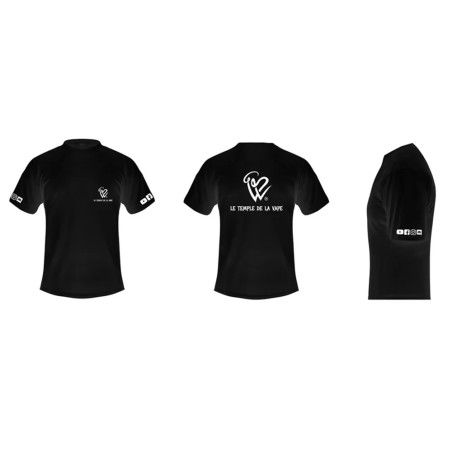 T shirt Black officiel du Temple de la Vape